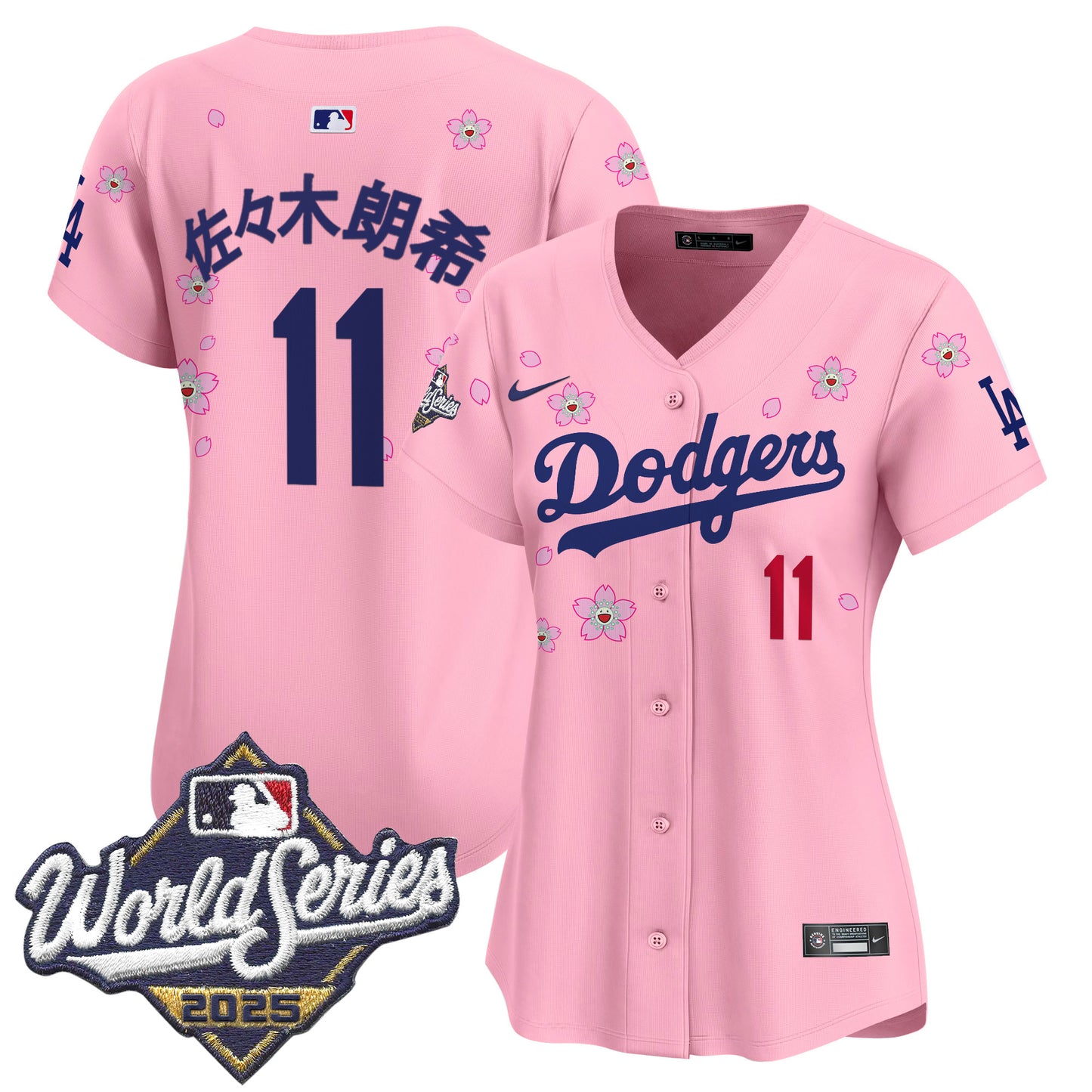 Women's Dodgers 2025 World Series x Tokyo Series Vapor Premier Limited Jersey - Stitched