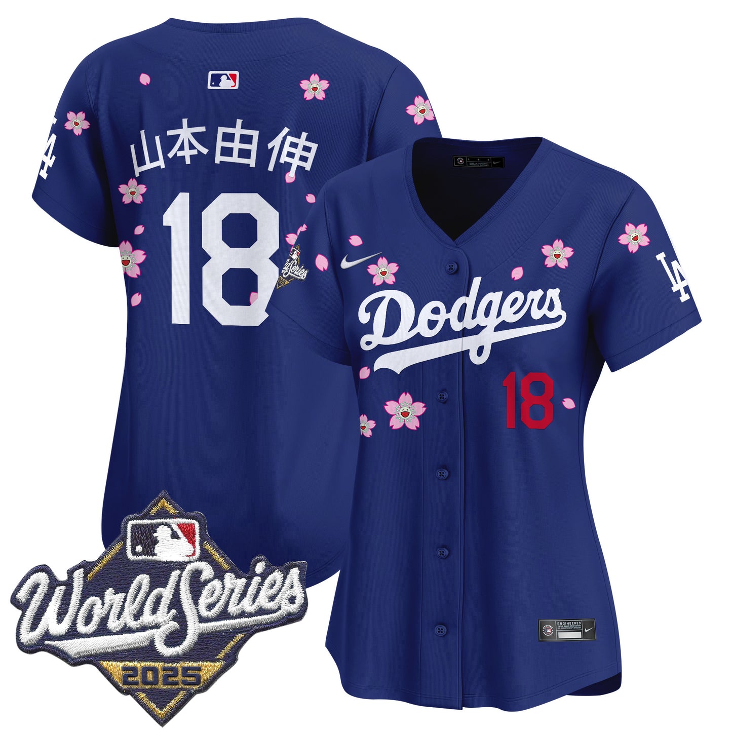 Women's Dodgers 2025 World Series x Tokyo Series Vapor Premier Limited Jersey - Stitched