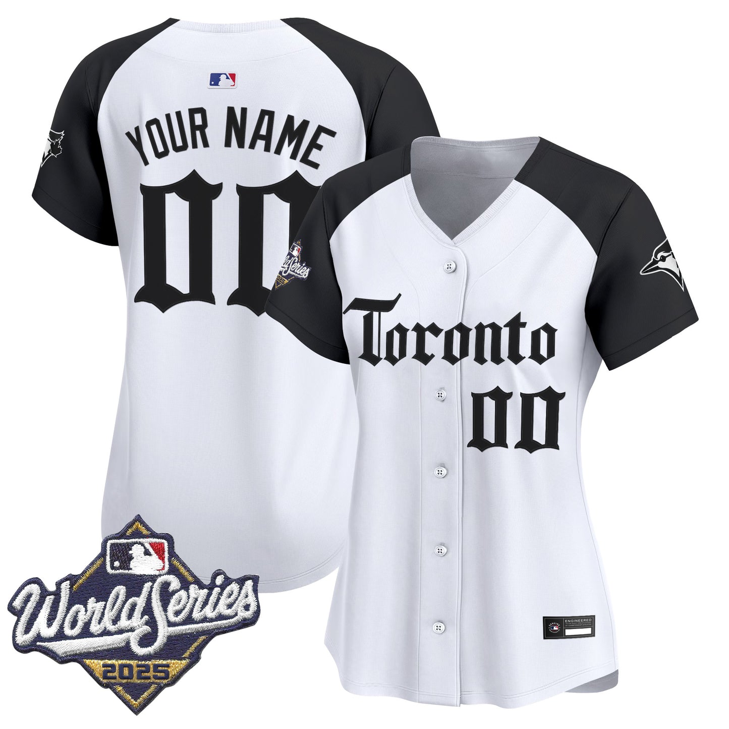 Toronto Blue Jays 2025 World Series Vapor Premier Limited Custom Jersey - Gothic North Edition - All Stitched