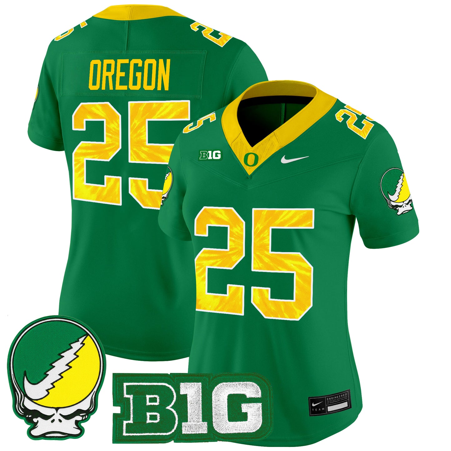 Women's Oregon Ducks 2025 "Grateful Ducks" Vapor Limited Jersey - All Stitched