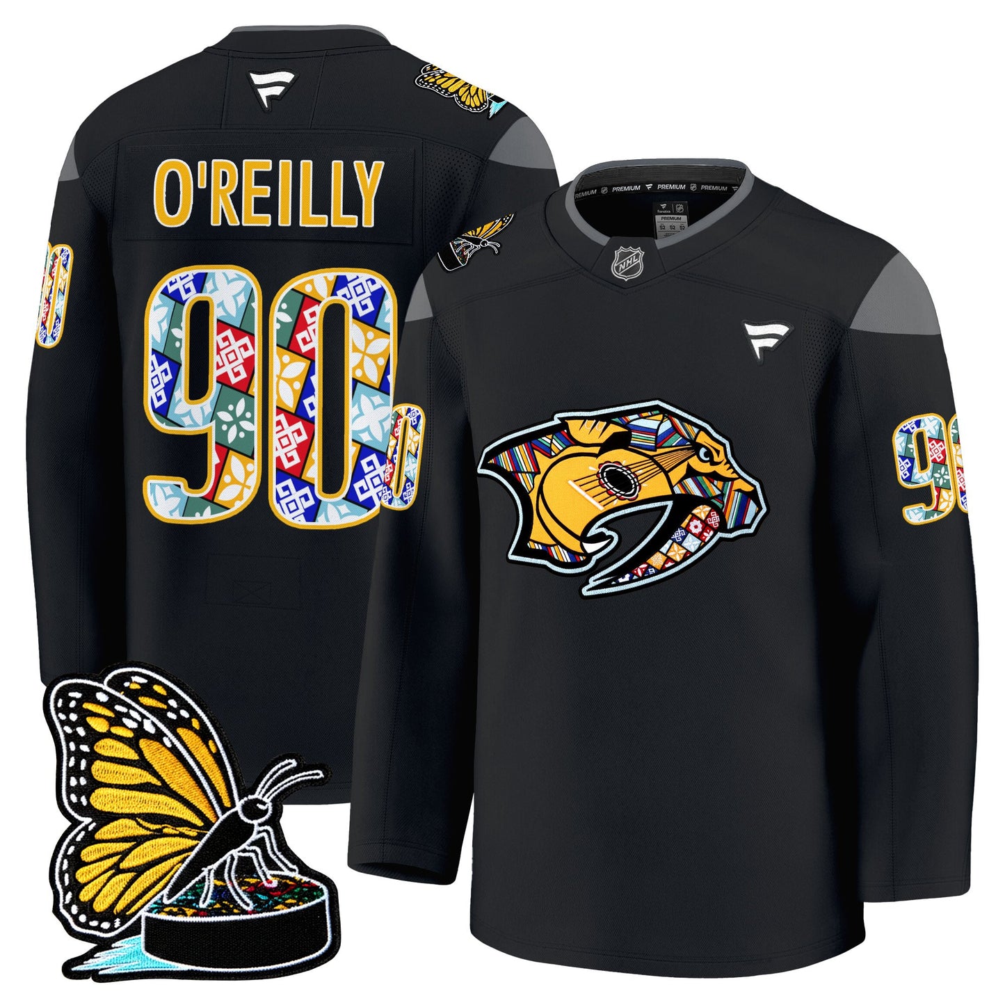 Men's Nashville Predators 2025 Hispanic Music Heritage Night Premium Jersey - All Stitched
