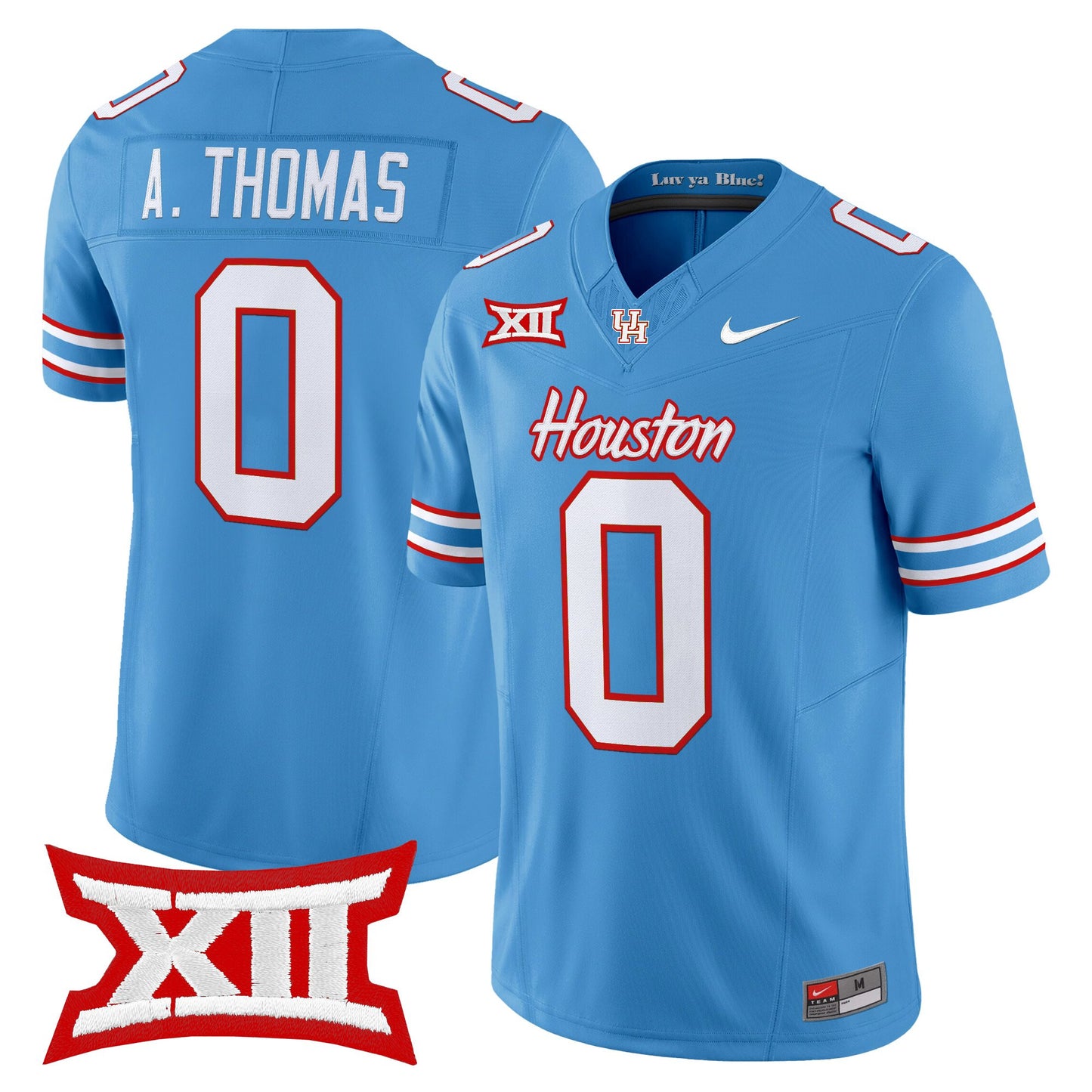 Men's Houston Cougars 2025 Oilers Inspired Vapor Limited Jersey - All Stitched