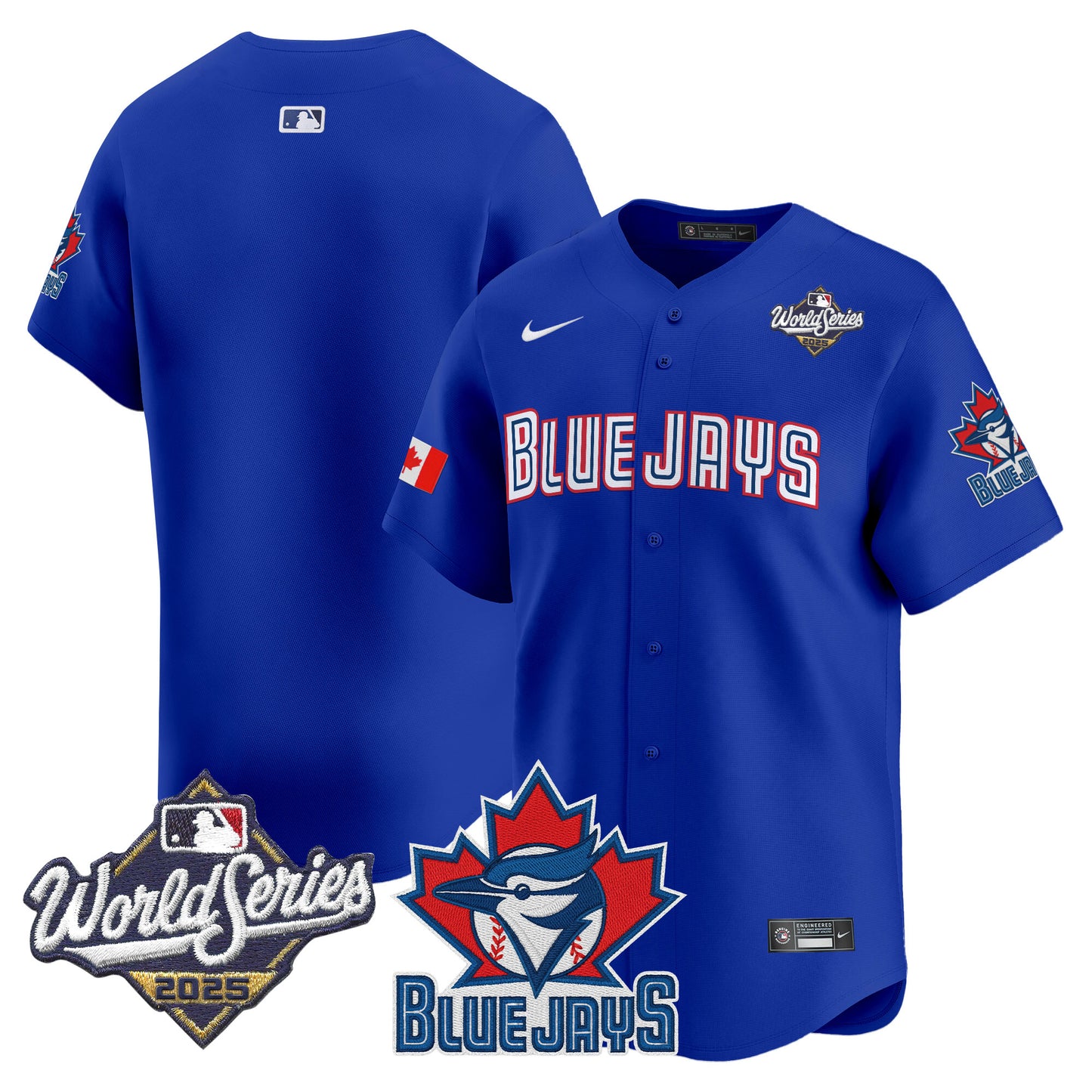 Men's Toronto Blue Jays 2025 World Series Vapor Premier Limited Jersey V3 - All Stitched