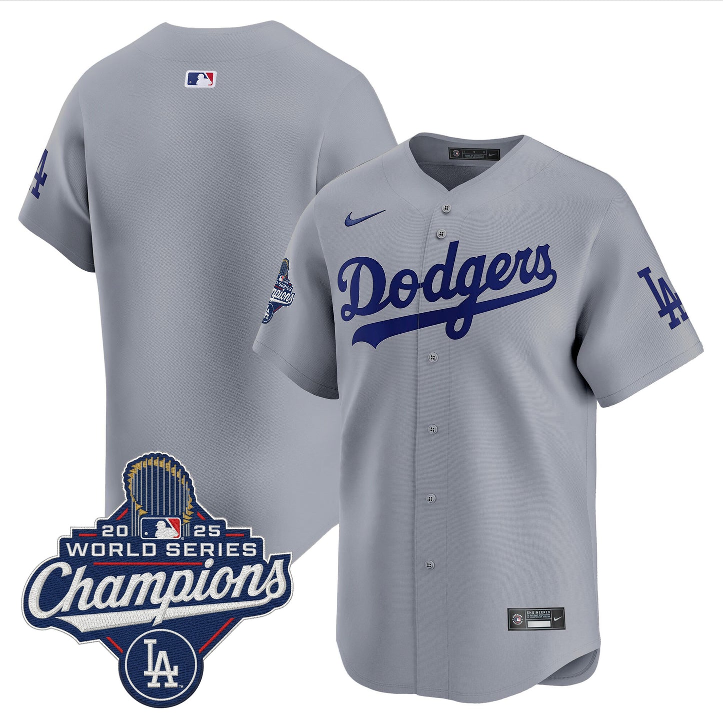 Men's Dodgers 2025 World Series Champions Vapor Premier Limited Jersey - All Stitched