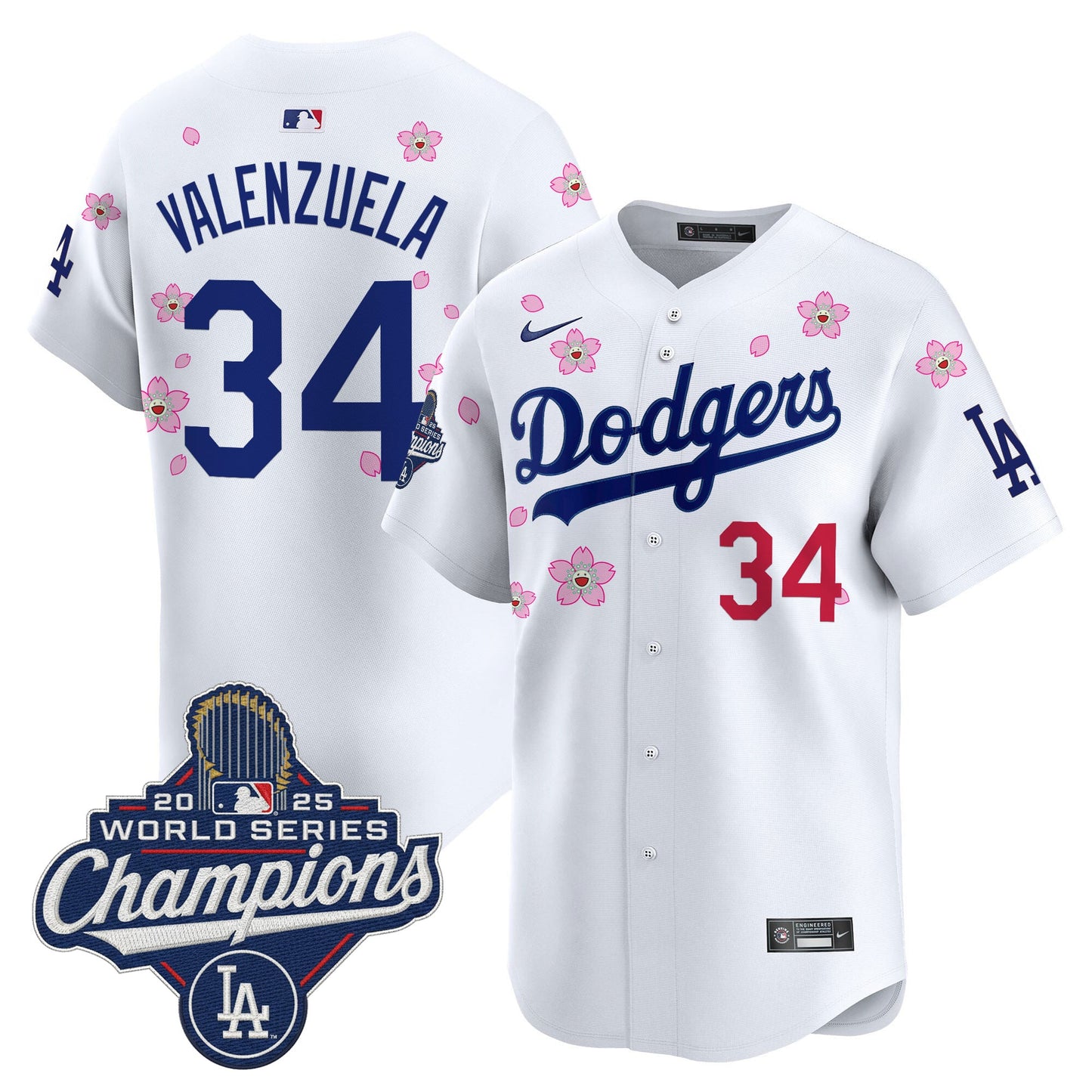 Men's Dodgers 2025 World Series Champions x Tokyo Series Vapor Premier Limited Jersey - Stitched