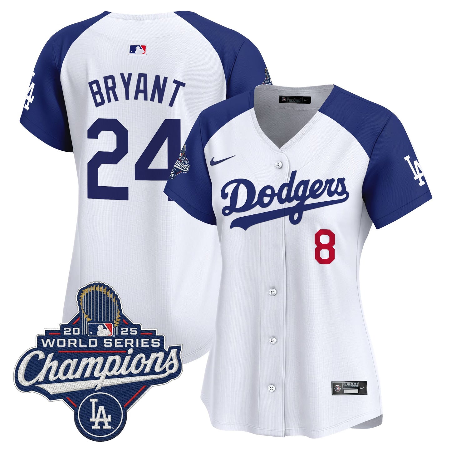 Women's Dodgers 2025 World Series Champions Vapor Premier Limited Jersey - All Stitched