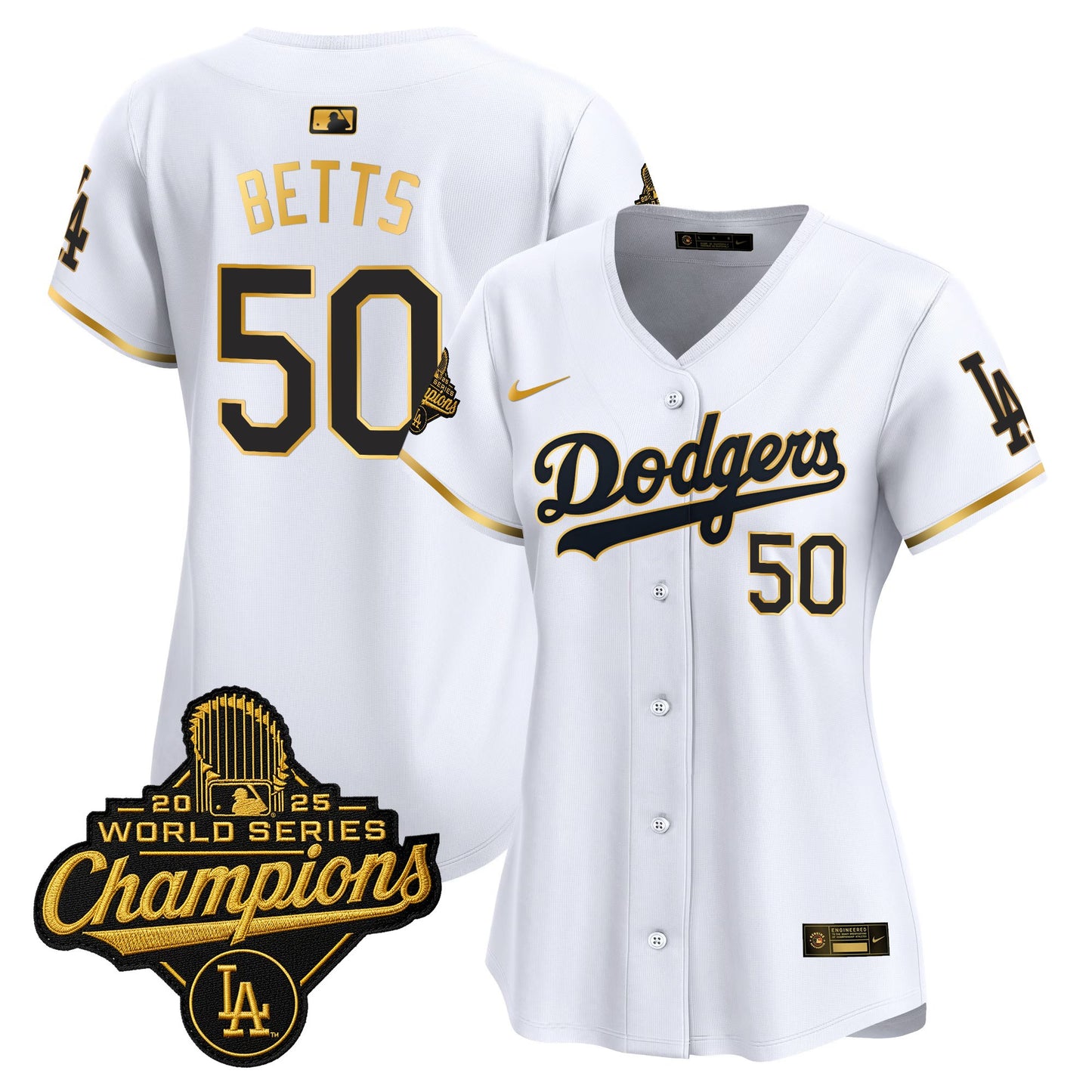 Women's Dodgers 2025 World Series Champions Vapor Premier Limited Jersey - All Stitched