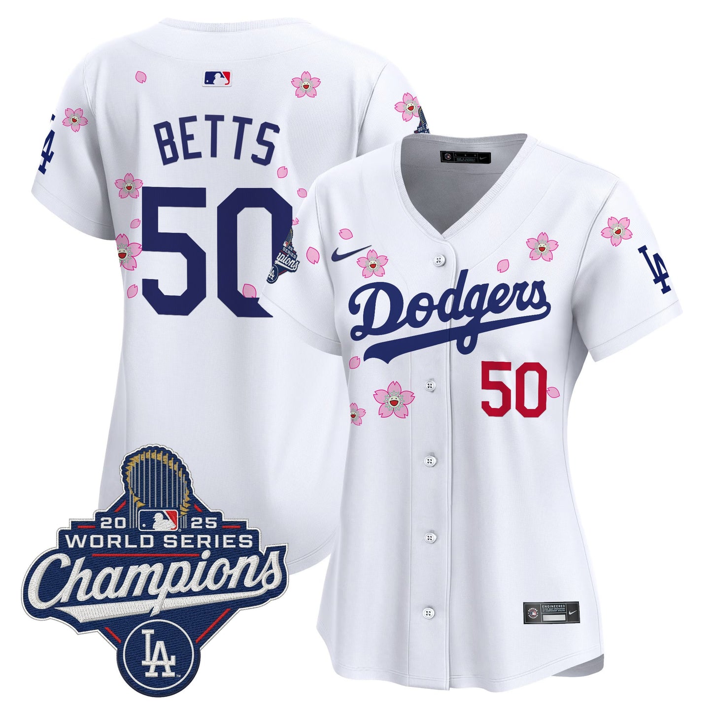 Women's Dodgers 2025 World Series Champions x Tokyo Series Vapor Premier Limited Jersey - Stitched