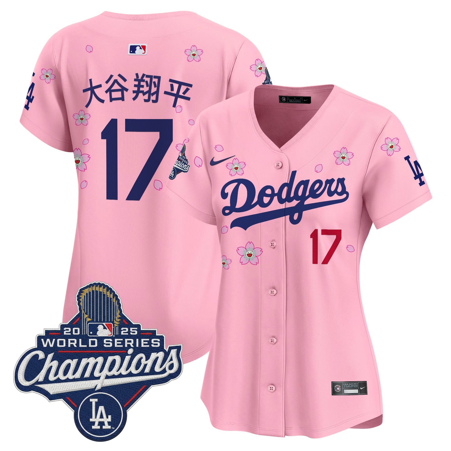 Women's Dodgers 2025 World Series Champions x Tokyo Series Vapor Premier Limited Jersey - Stitched