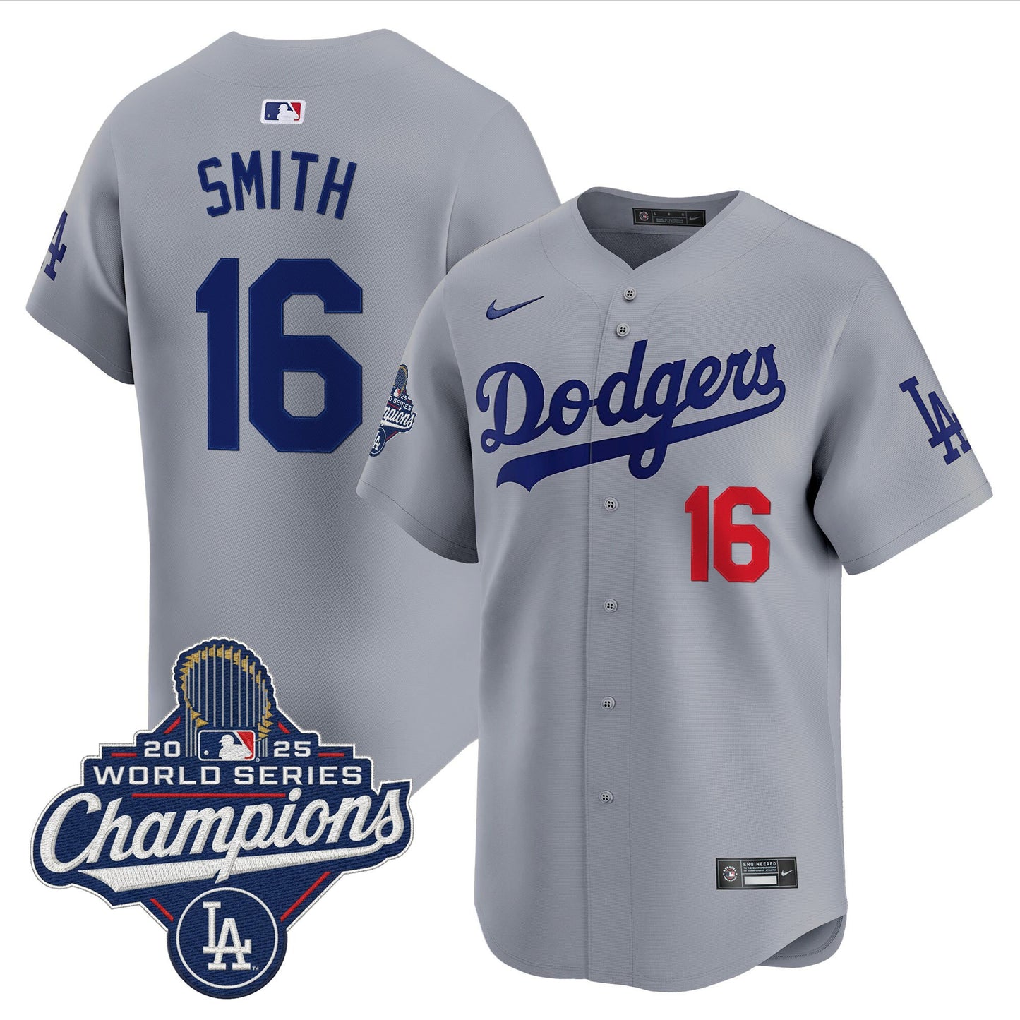 Men's Dodgers 2025 World Series Champions Vapor Premier Limited Jersey - All Stitched