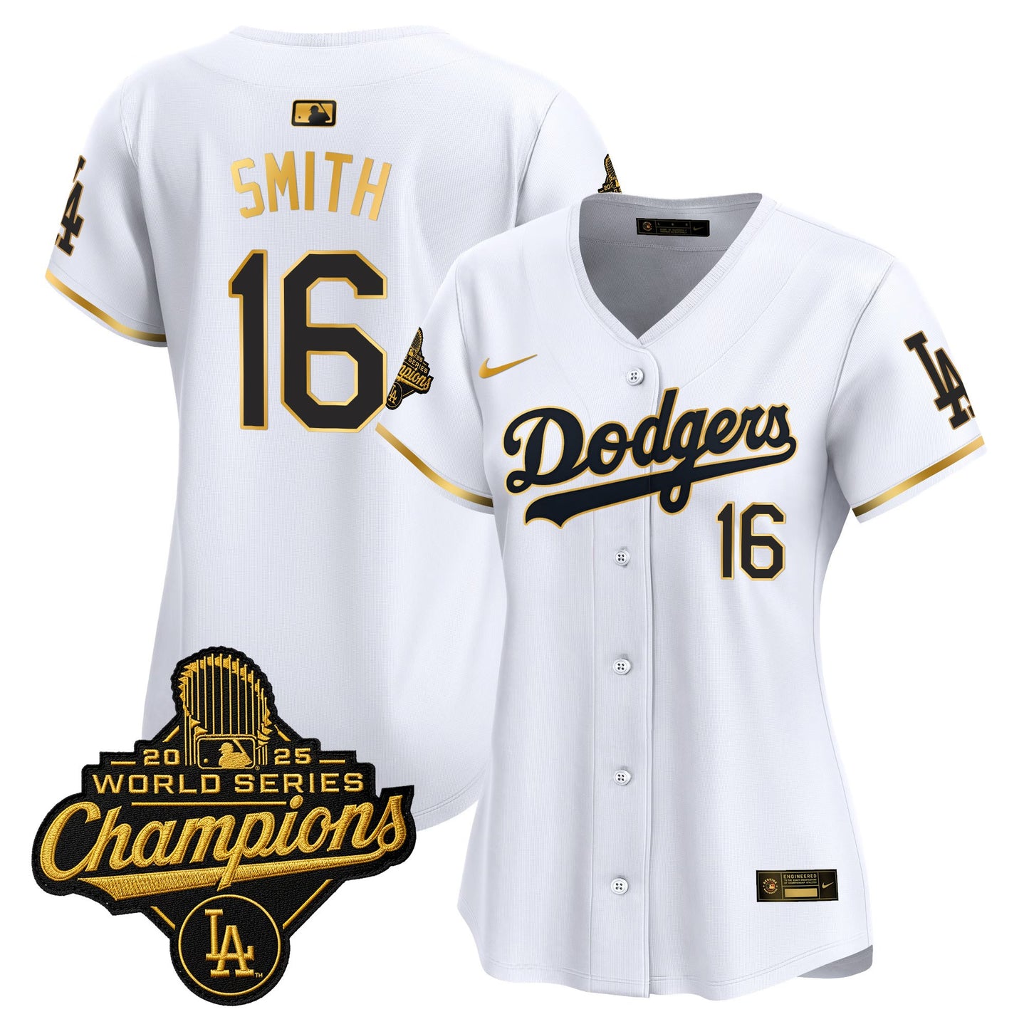 Women's Dodgers 2025 World Series Champions Vapor Premier Limited Jersey - All Stitched