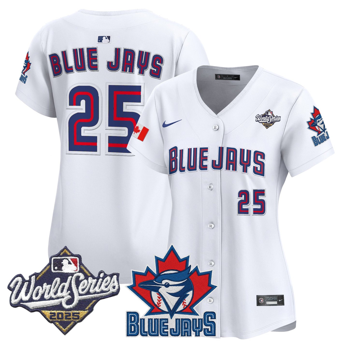 Women's Toronto Blue Jays 2025 World Series Vapor Premier Limited Jersey V3 - All Stitched