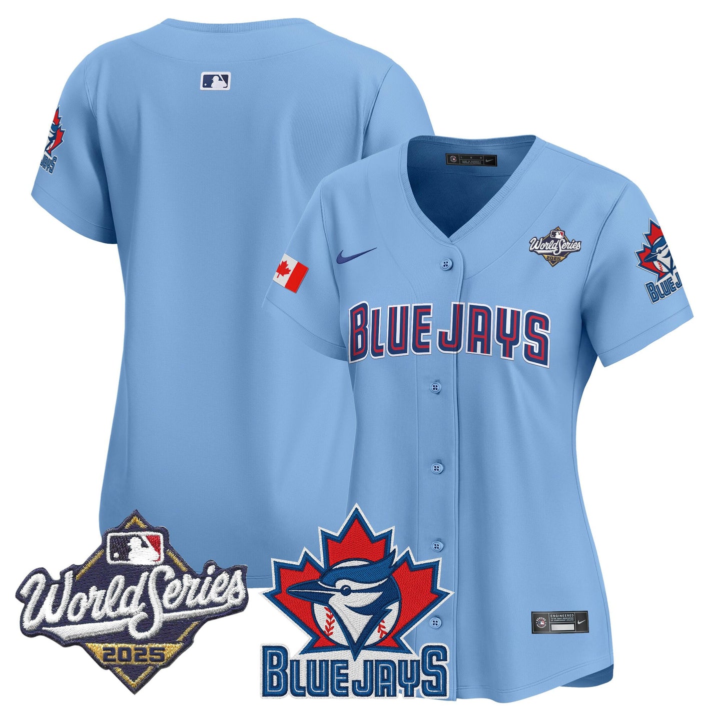 Women's Toronto Blue Jays 2025 World Series Vapor Premier Limited Jersey V3 - All Stitched