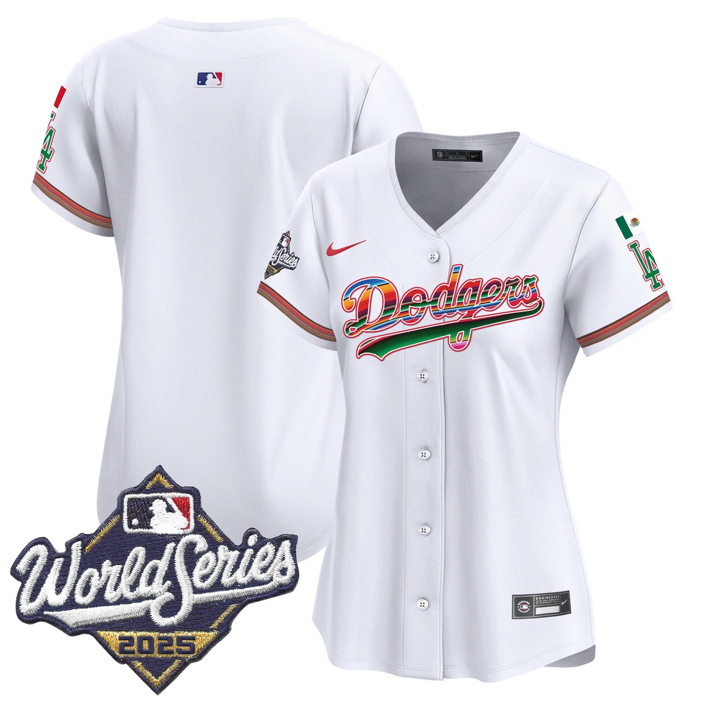 Women's Dodgers Mexico 2025 World Series Vapor Premier Limited Jersey - All Stitched