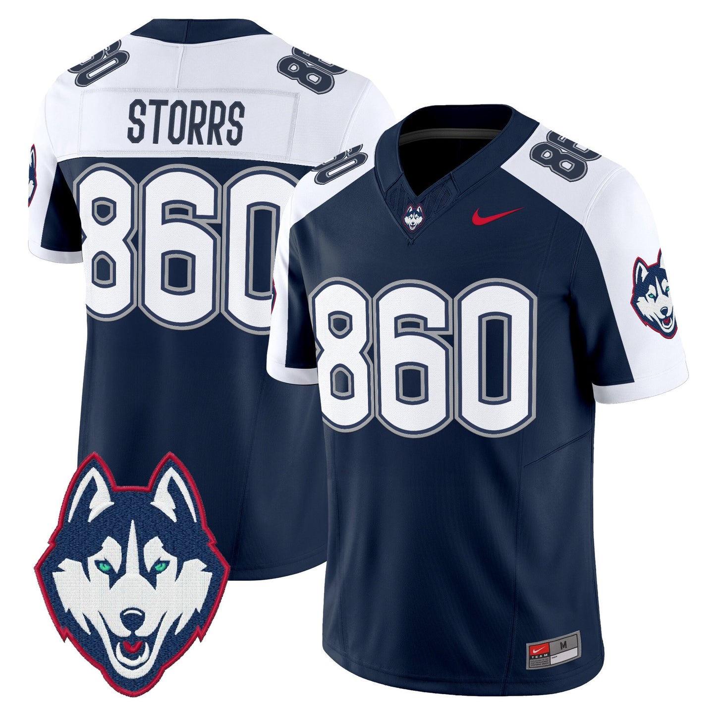 Men's UConn Huskies 2025 Vapor Limited Jersey - All Stitched