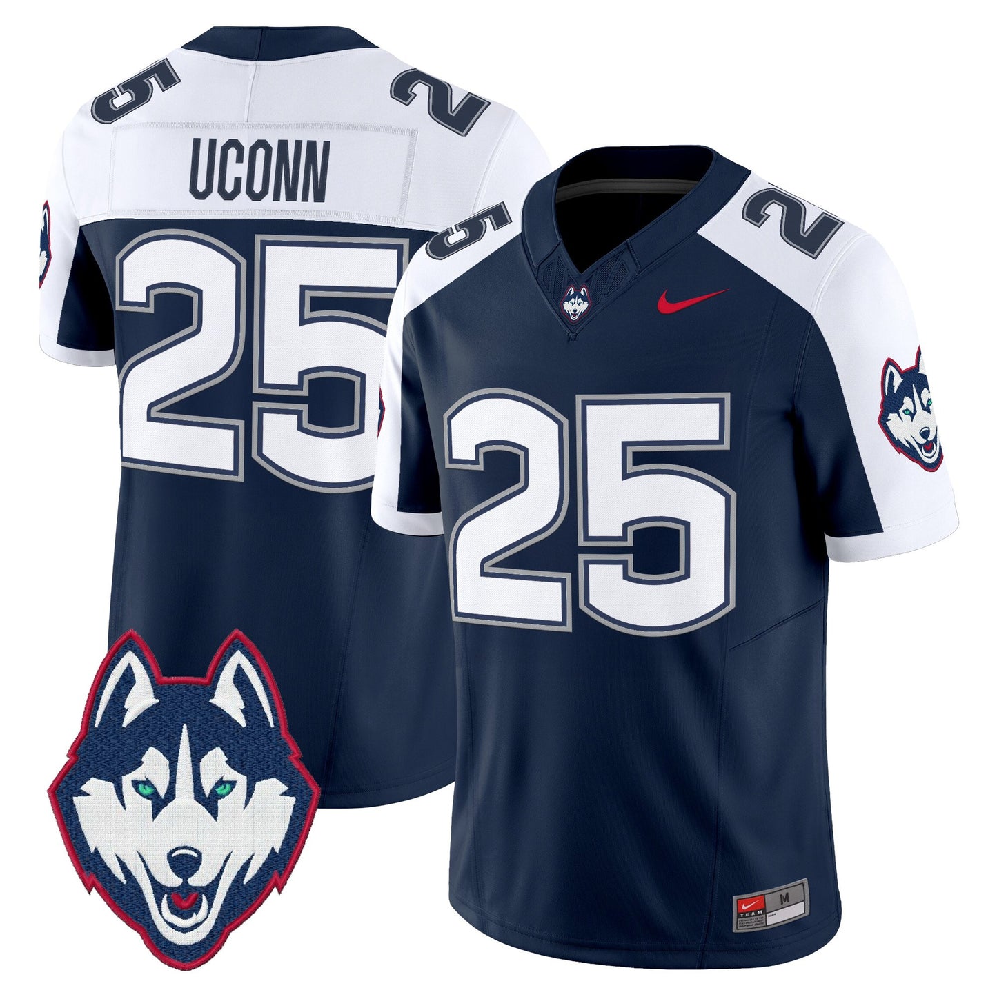 Men's UConn Huskies 2025 Vapor Limited Jersey - All Stitched