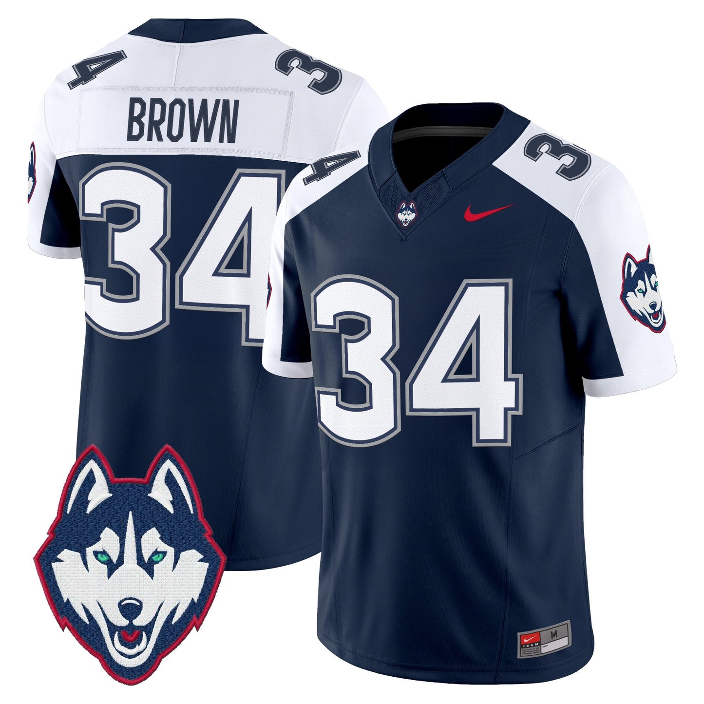 Men's UConn Huskies 2025 Vapor Limited Jersey - All Stitched