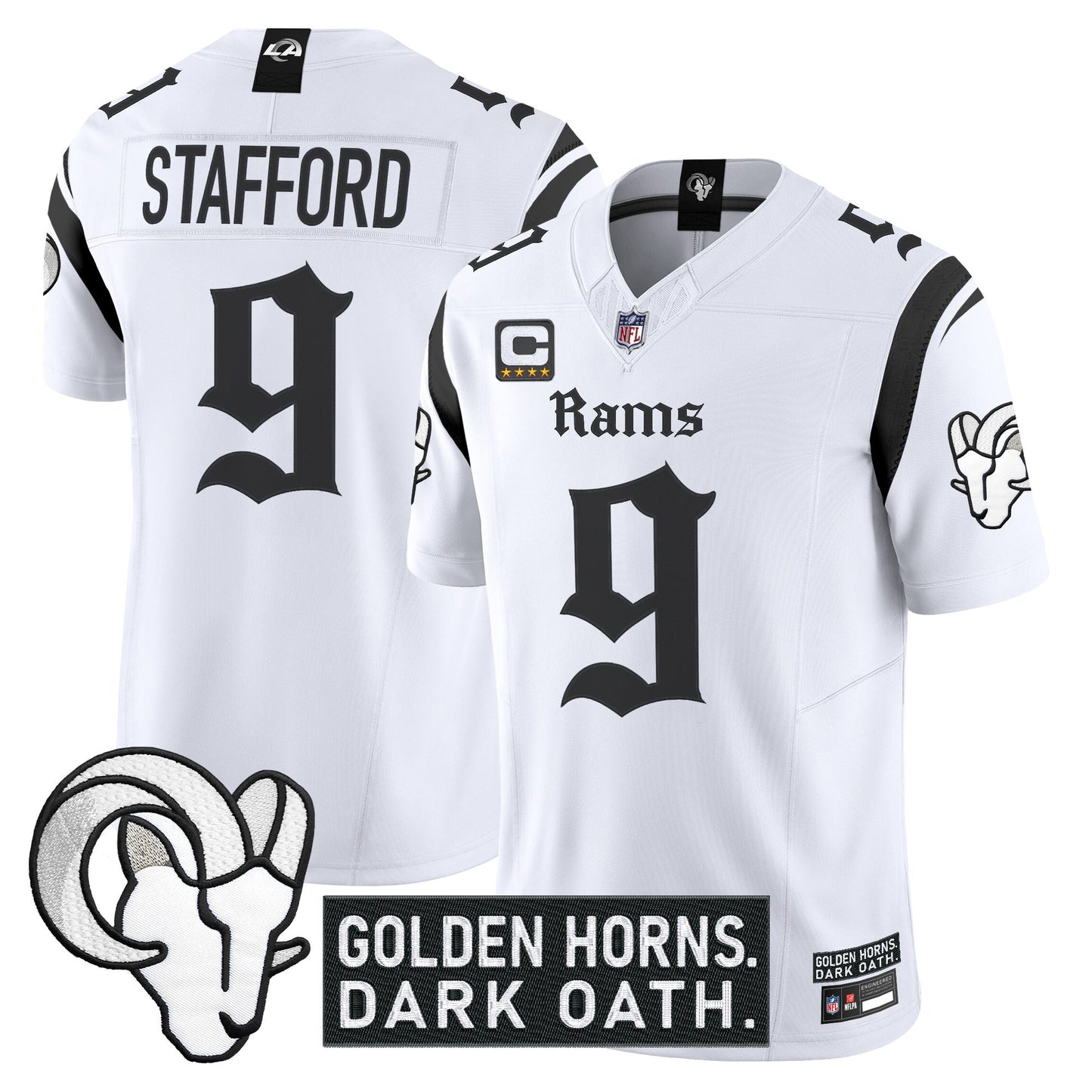 Men's Los Angeles Rams 'Gothic Horns Reforged Edition' Vapor Limited Jersey - All Stitched