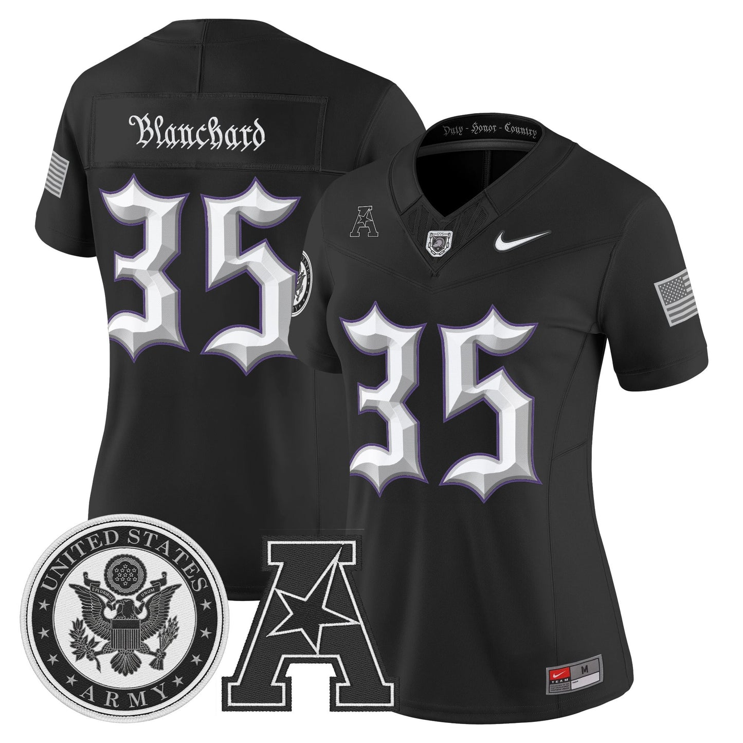 Women's Army Black Knights Honoring 250 Years Of Service And Sacrifice Vapor Limited Jersey - All Stitched