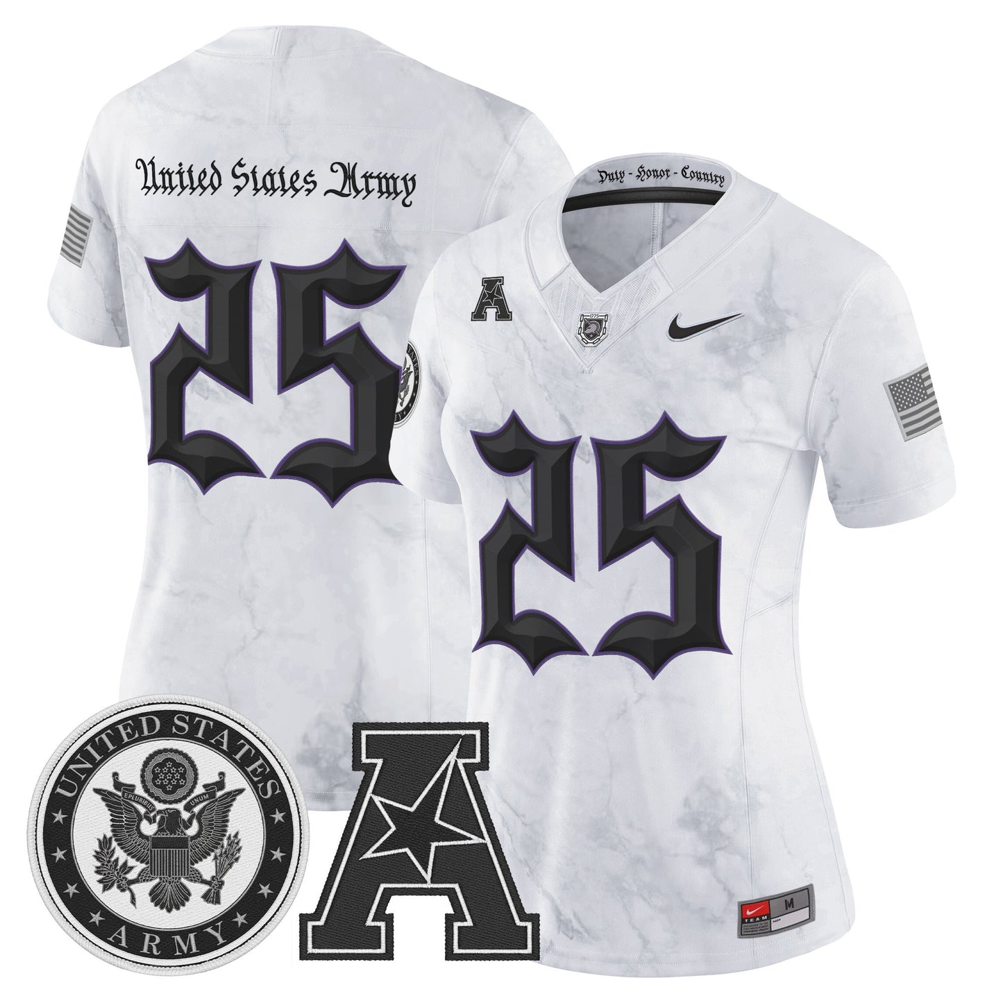 Women's Army Black Knights Honoring 250 Years Of Service And Sacrifice Vapor Limited Jersey - All Stitched