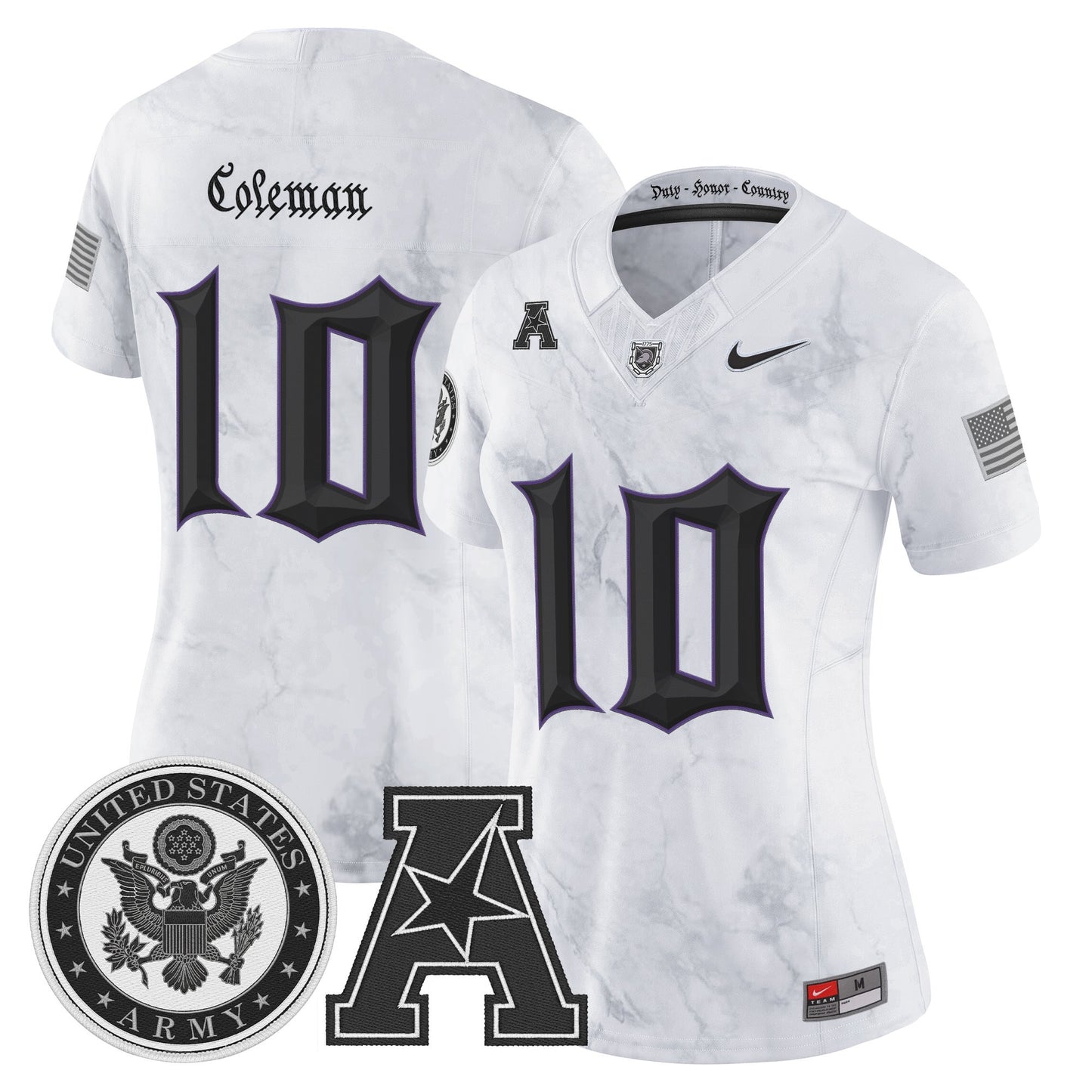 Women's Army Black Knights Honoring 250 Years Of Service And Sacrifice Vapor Limited Jersey - All Stitched