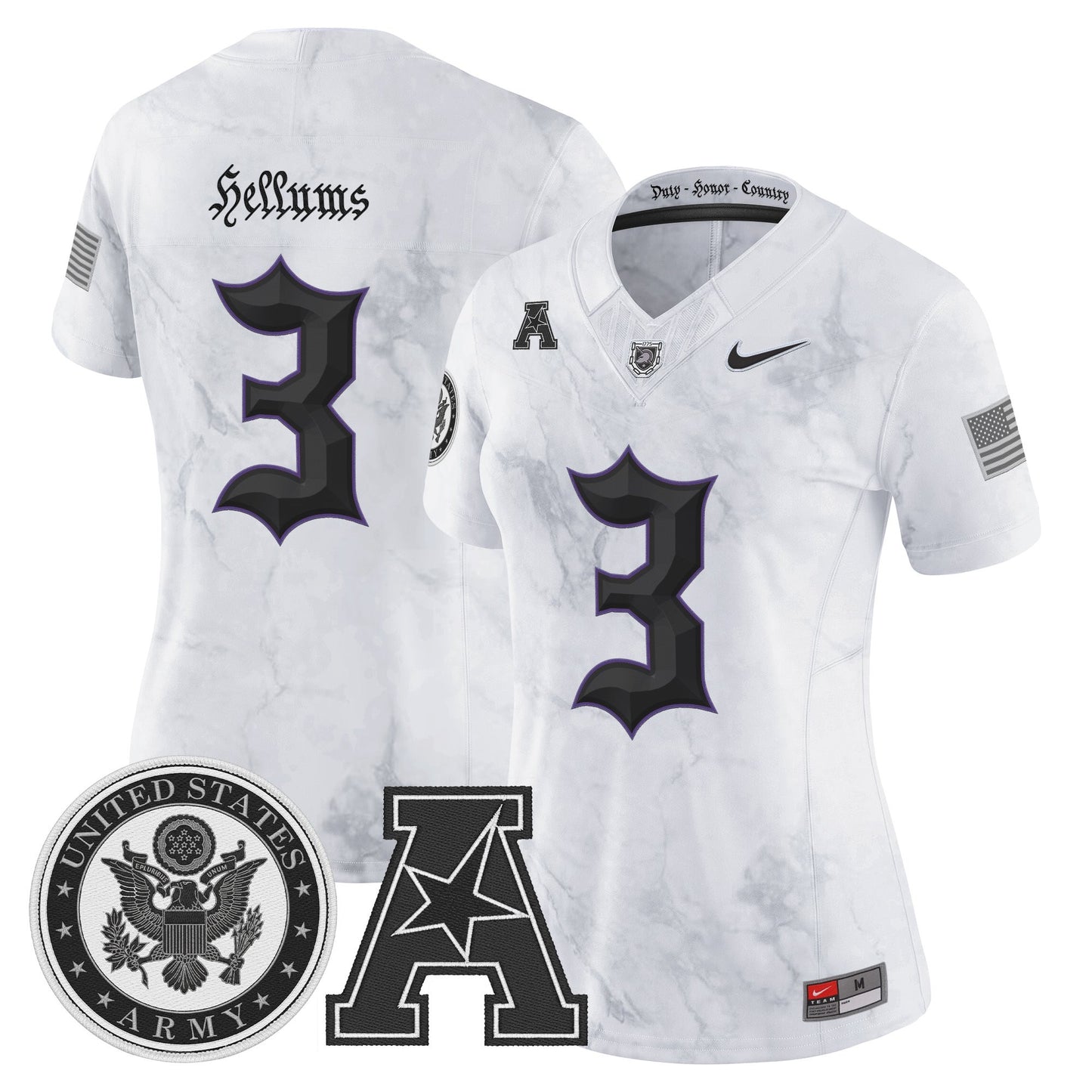 Women's Army Black Knights Honoring 250 Years Of Service And Sacrifice Vapor Limited Jersey - All Stitched