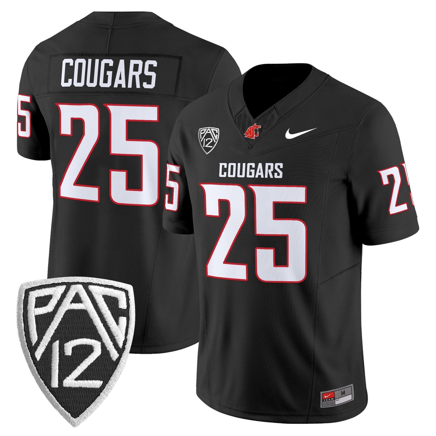 Men's Washington State Cougars 2025 Vapor Limited Jersey V2 - All Stitched