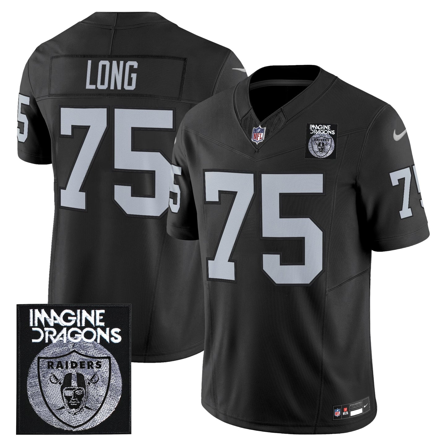 Men's Imagine Dragons x Las Vegas Raiders Vapor Limited Jersey - All Stitched