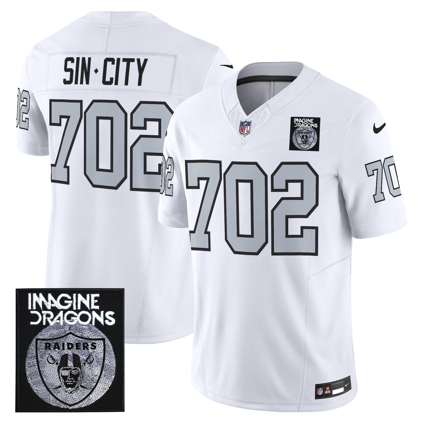 Men's Imagine Dragons x Las Vegas Raiders Vapor Limited Jersey - All Stitched