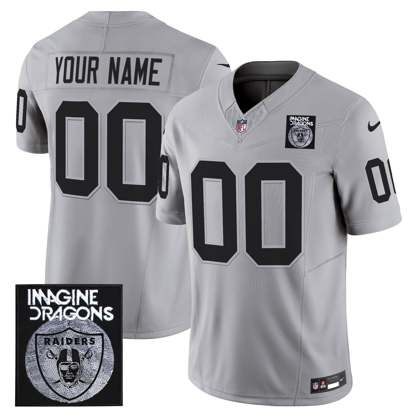 Imagine Dragons x Las Vegas Raiders Vapor Limited Custom Jersey - All Stitched