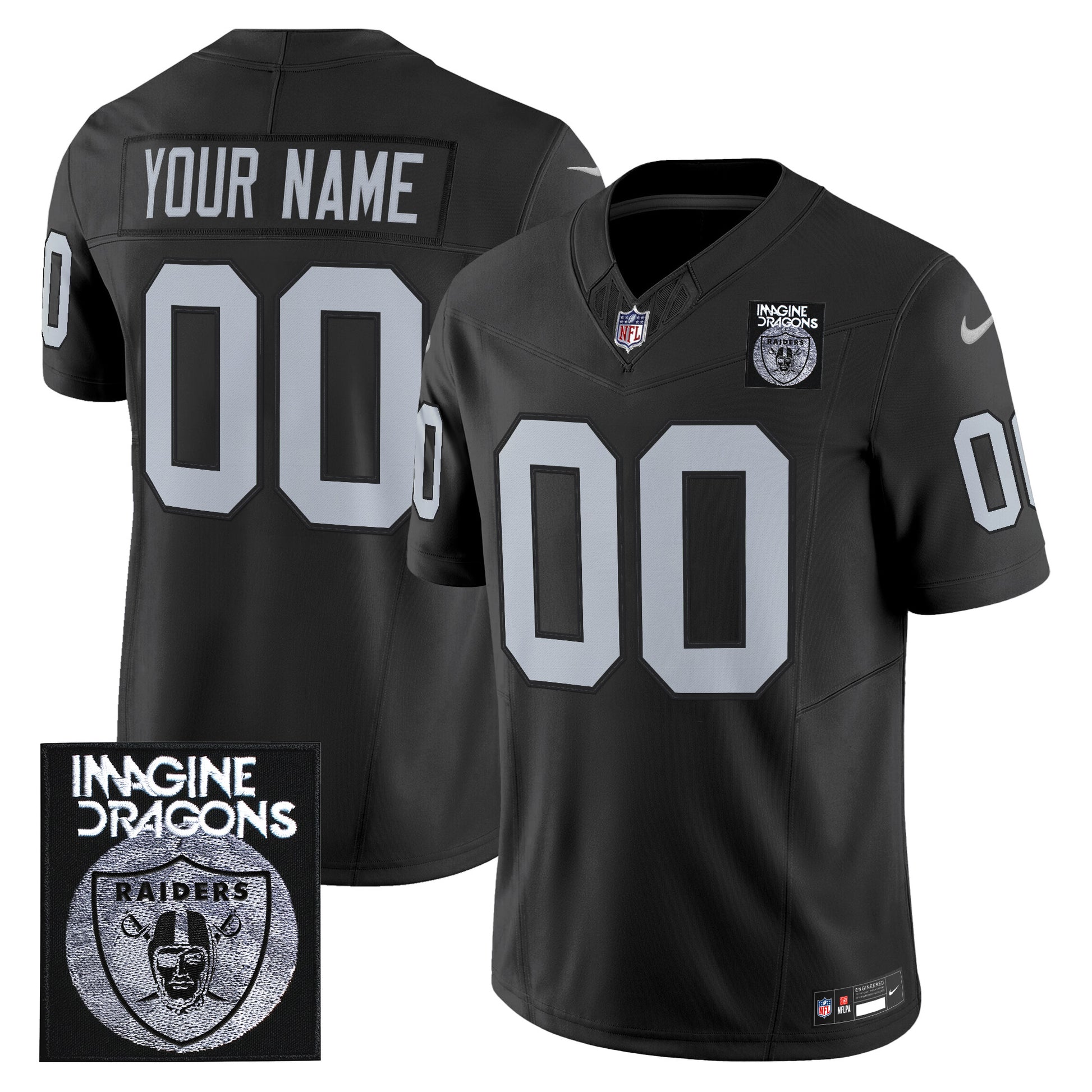 Imagine Dragons x Las Vegas Raiders Vapor Limited Custom Jersey - All Stitched