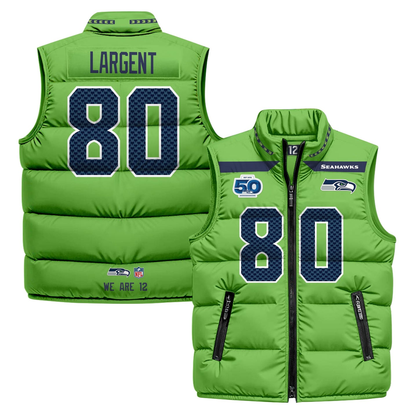 Seattle Seahawks 2026 Puffer Vest