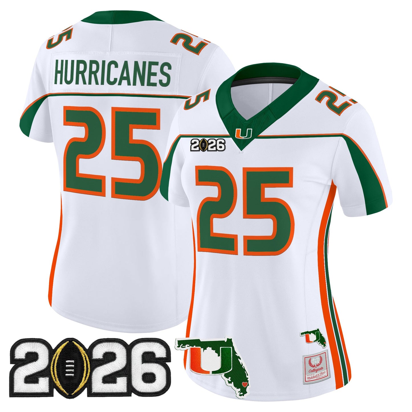 Miami Hurricanes Throwback Vapor Limited Jersey - 2026 CFP Final & Florida Patch - All Stitched