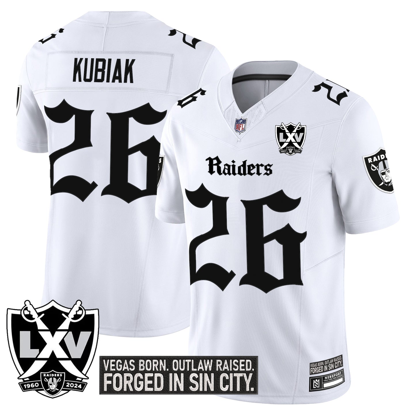 Men's Las Vegas Raiders 'Gothic Sin City Shadows Edition' Vapor Limited Jersey - All Stitched