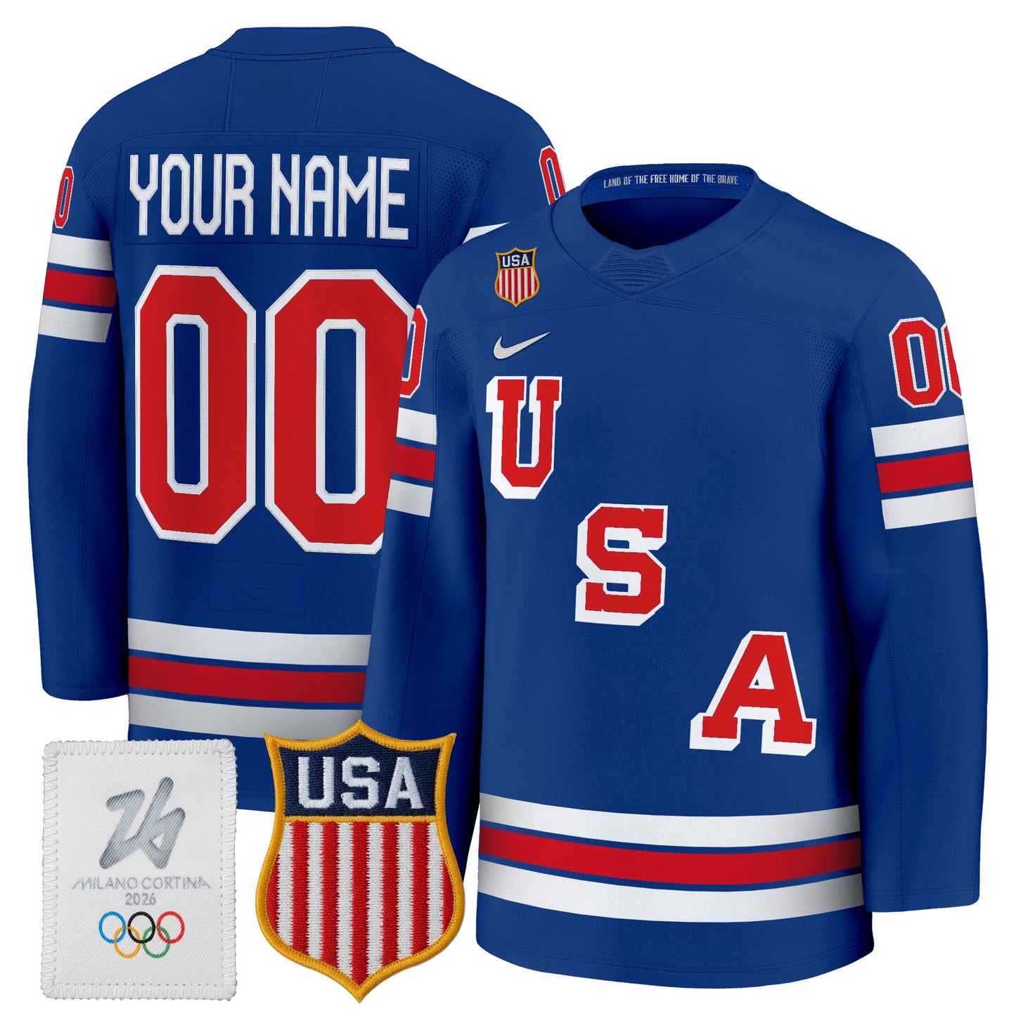 2026 USA Women's Olympic Gold Medalist Custom Hockey Jersey - All Stitched