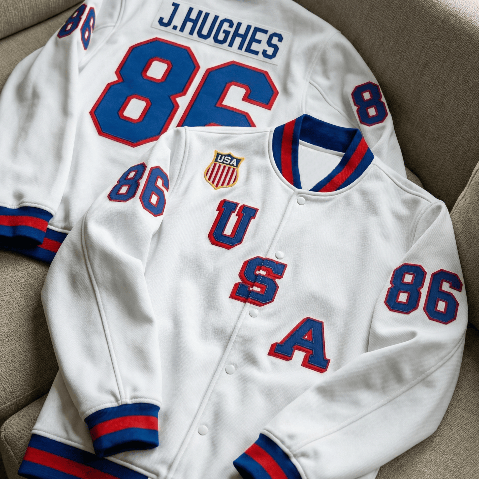 Men's 2026 USA Olympic Premium Hockey Jacket - All Stitched