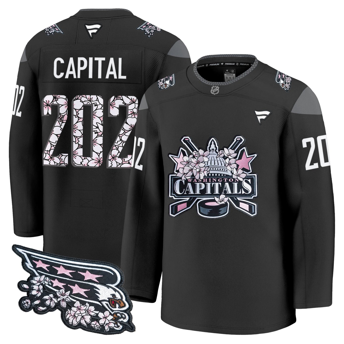 Men's Washington Capitals 2026 Cherry Blossom Premium Jersey - All Stitched