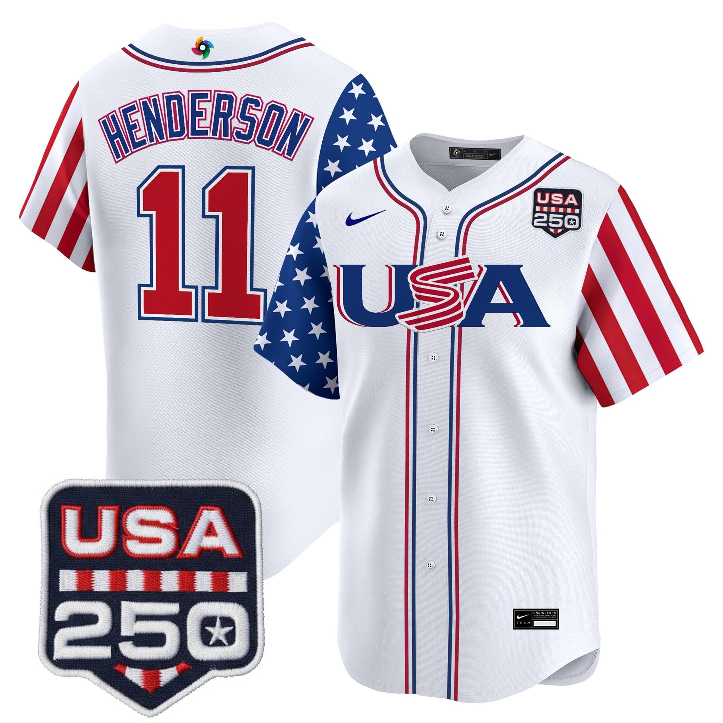 Men's Team USA World Baseball Classic "America250 Edition" Vapor Premier Limited Jersey - All Stitched