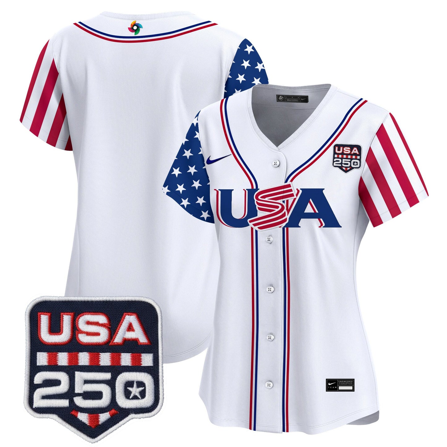 Women's Team USA World Baseball Classic "America250 Edition" Vapor Premier Limited Jersey - All Stitched