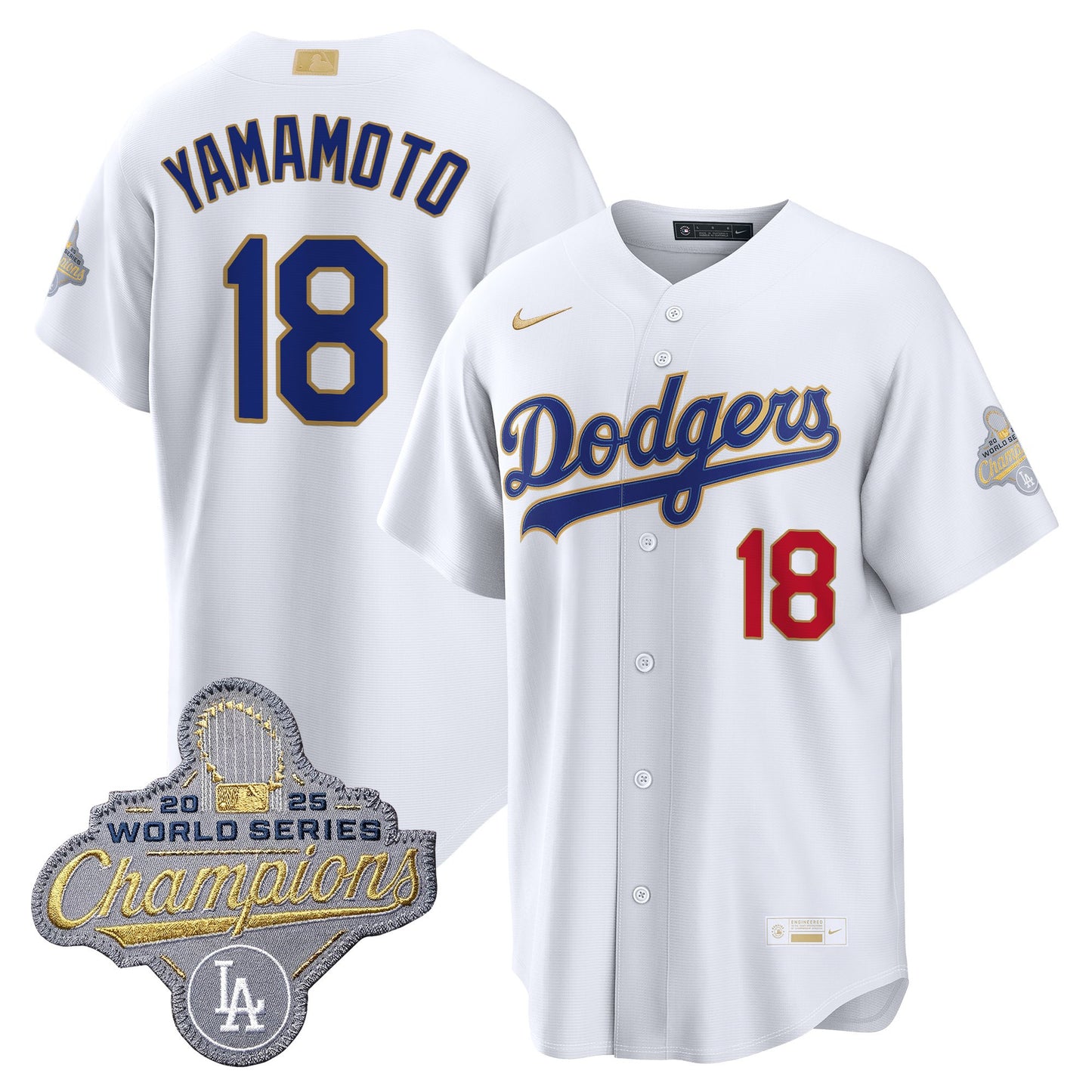 Men's Los Angeles Dodgers "Gold Collection" Premier Limited Jersey - All Stitched