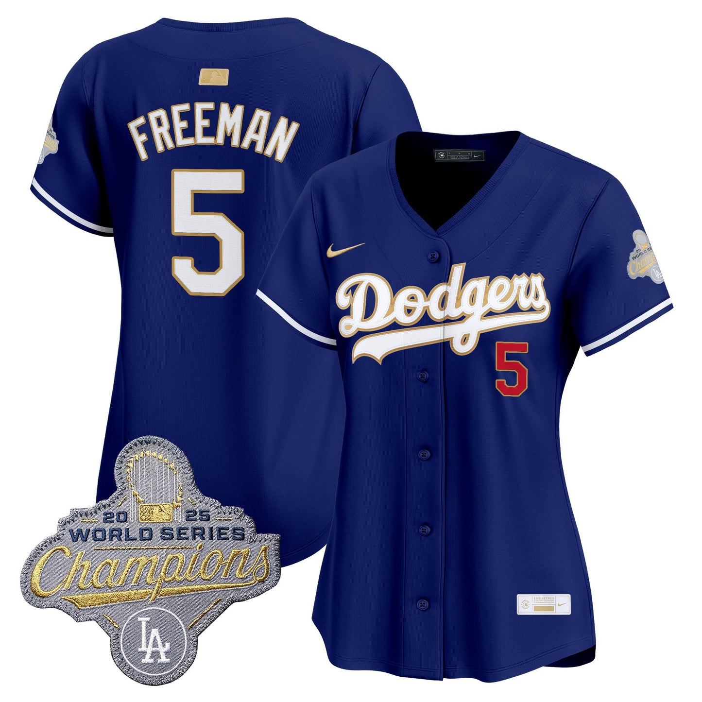 Women's Los Angeles Dodgers "Gold Collection" Premier Limited Jersey - All Stitched