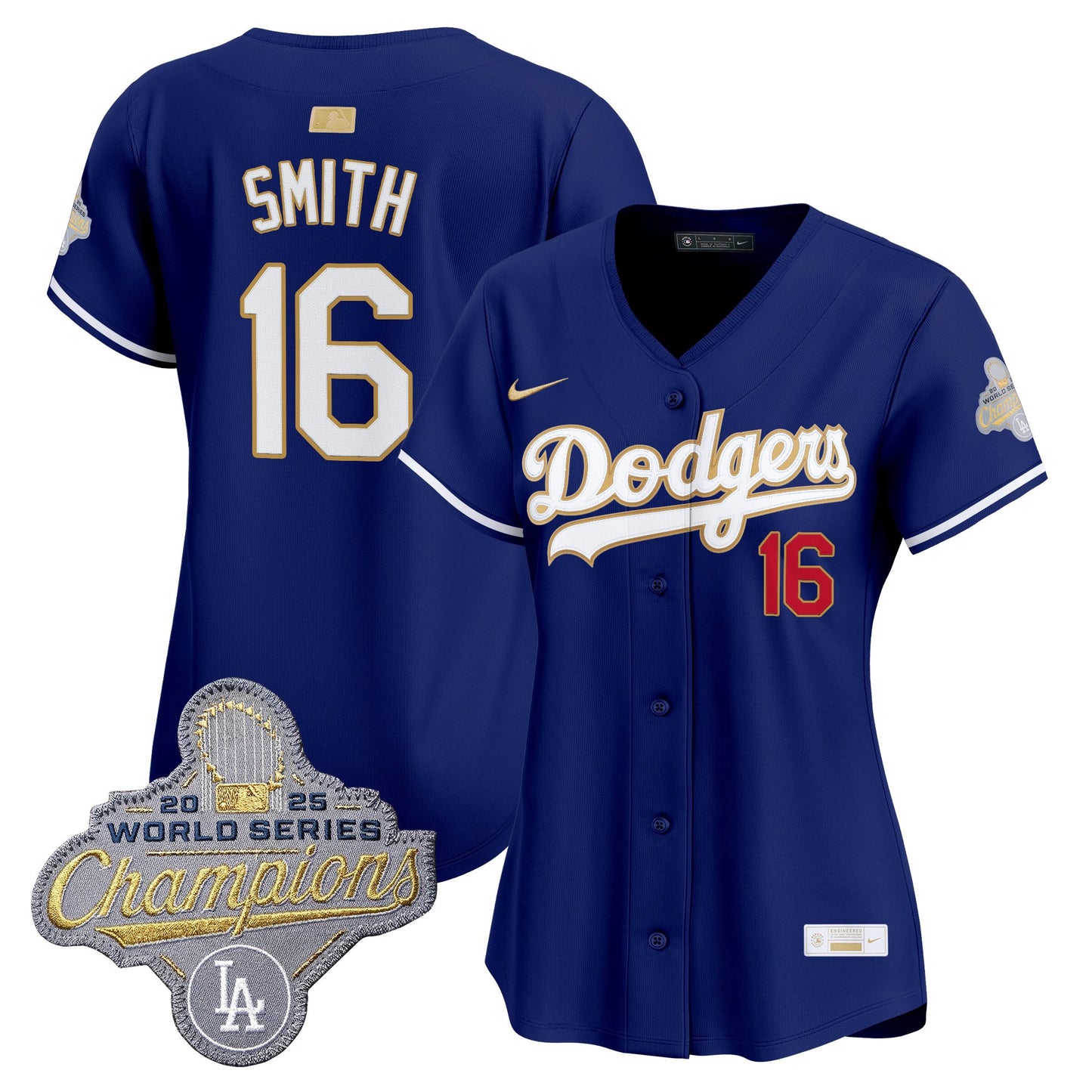 Women's Los Angeles Dodgers "Gold Collection" Premier Limited Jersey - All Stitched