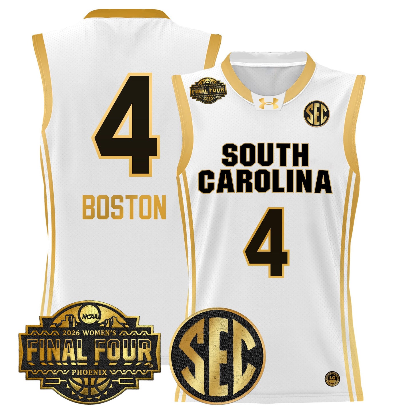 Men's Size South Carolina Gamecocks 2026 Women's Tournament Final Four Basketball Jersey - All Stitched