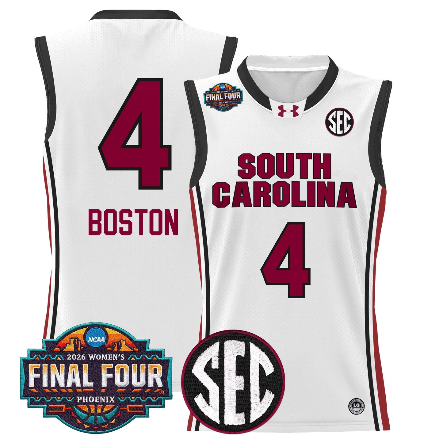 Men's Size South Carolina Gamecocks 2026 Women's Tournament Final Four Basketball Jersey - All Stitched