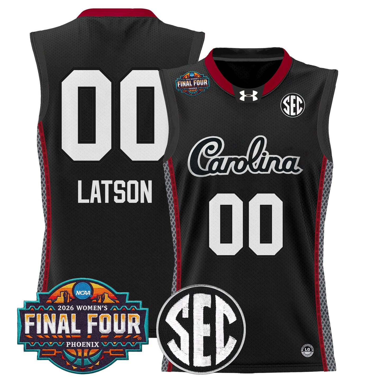 Men's Size South Carolina Gamecocks 2026 Women's Tournament Final Four Basketball Jersey - All Stitched
