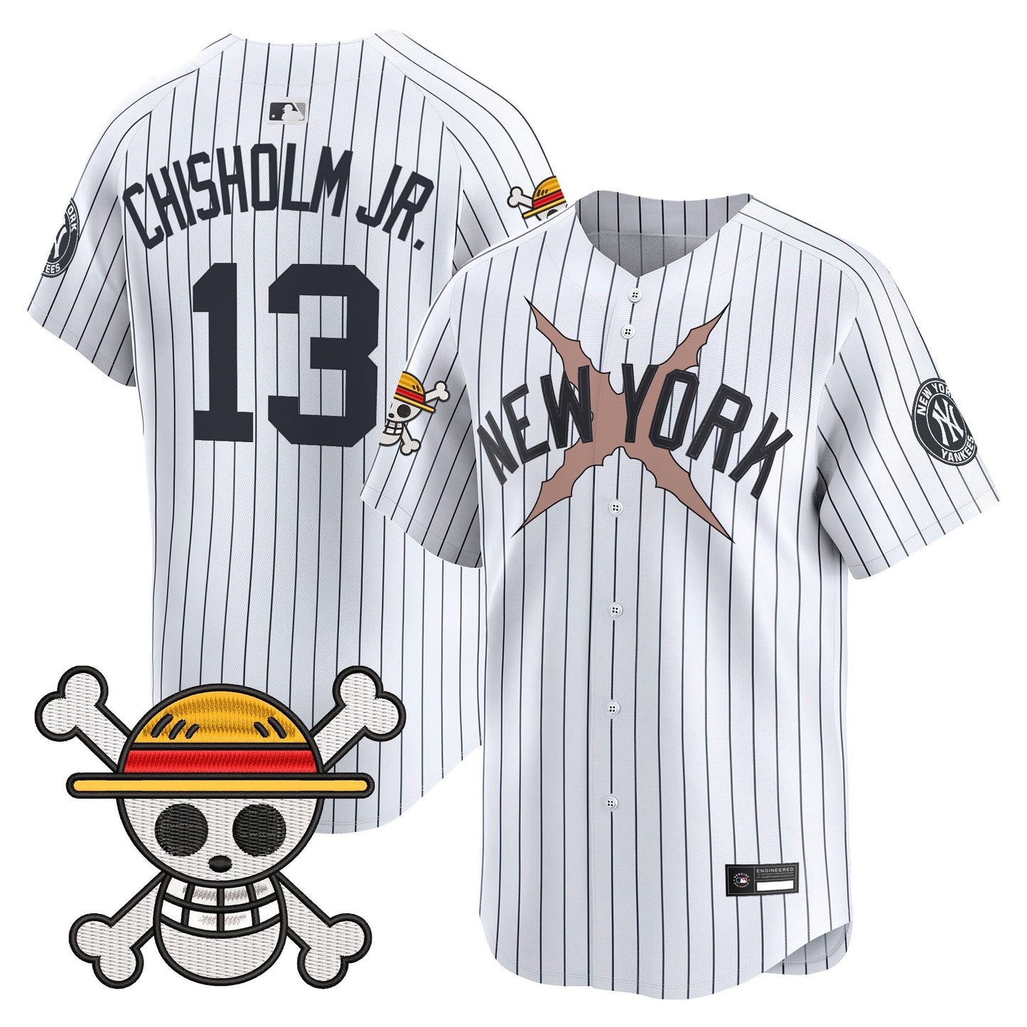 Men's New York Yankees x One Piece Vapor Premier Limited Jersey - Stitched