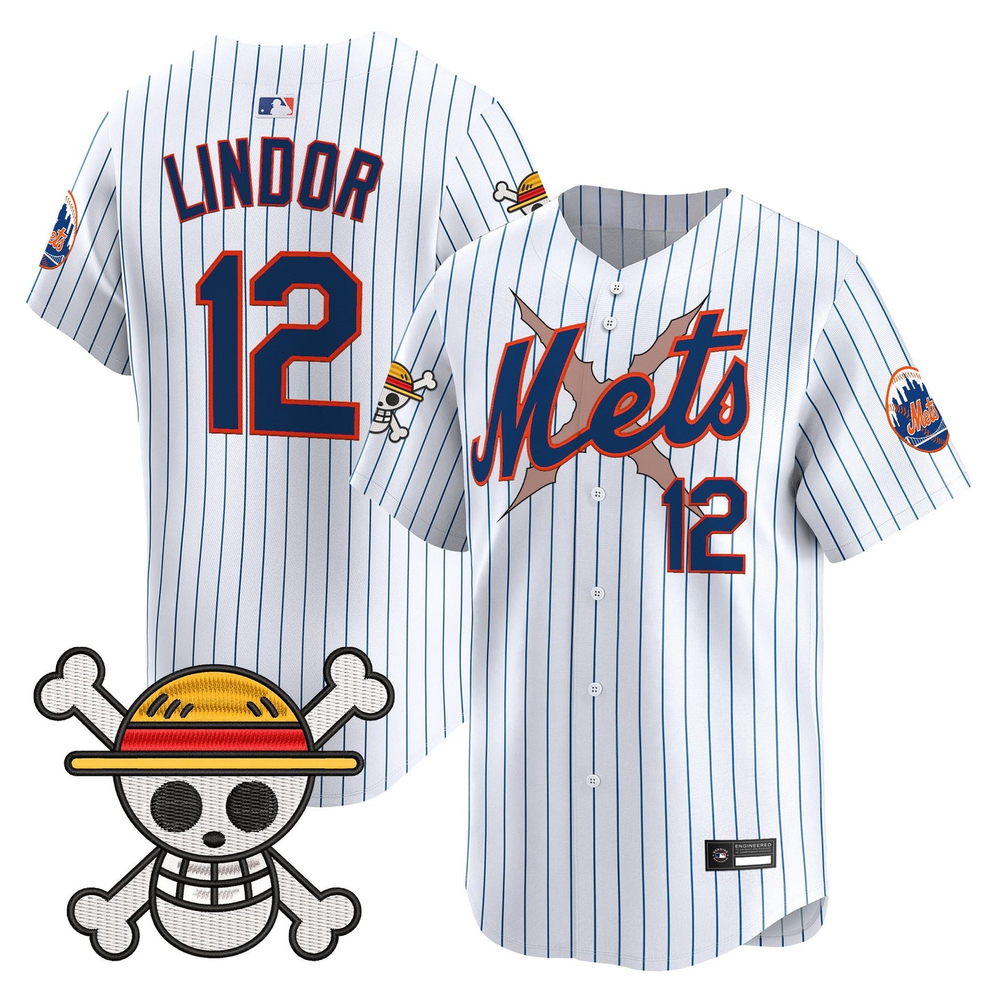 Men's New York Mets x One Piece Vapor Premier Limited Jersey - Stitched