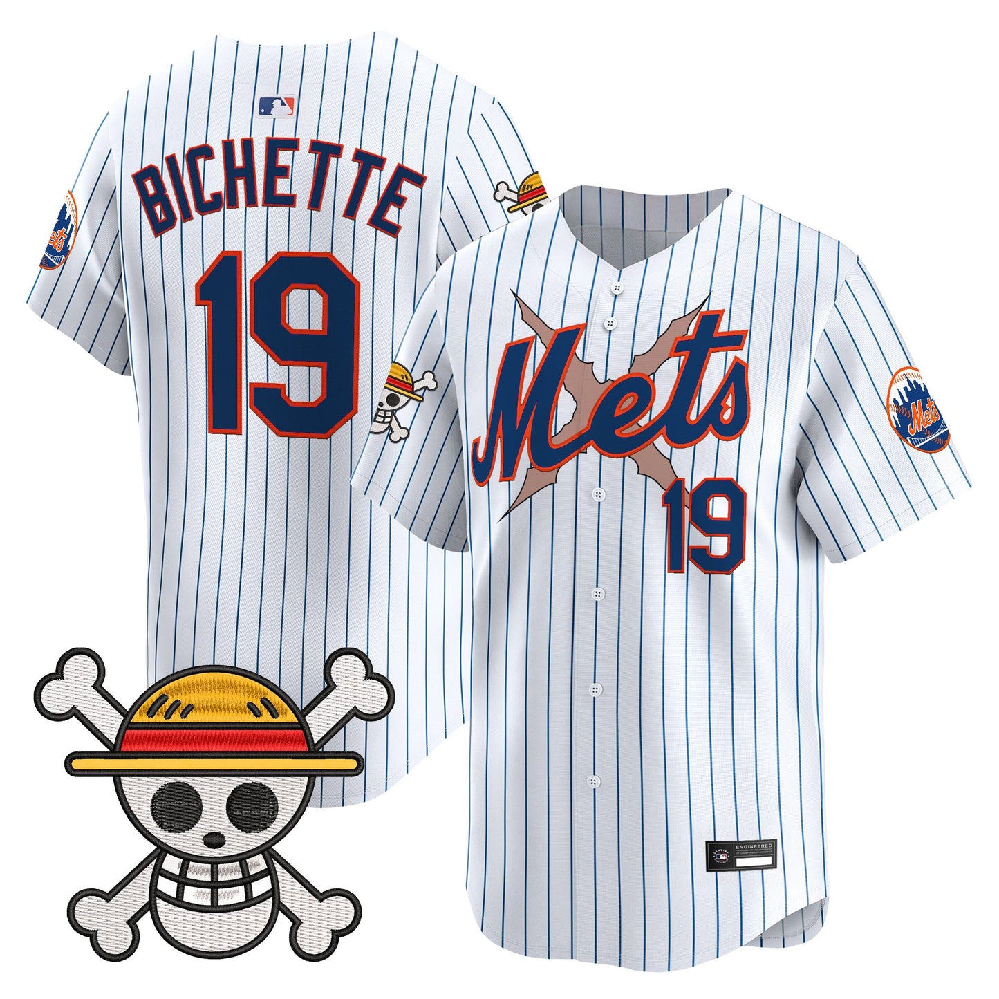 Men's New York Mets x One Piece Vapor Premier Limited Jersey - Stitched