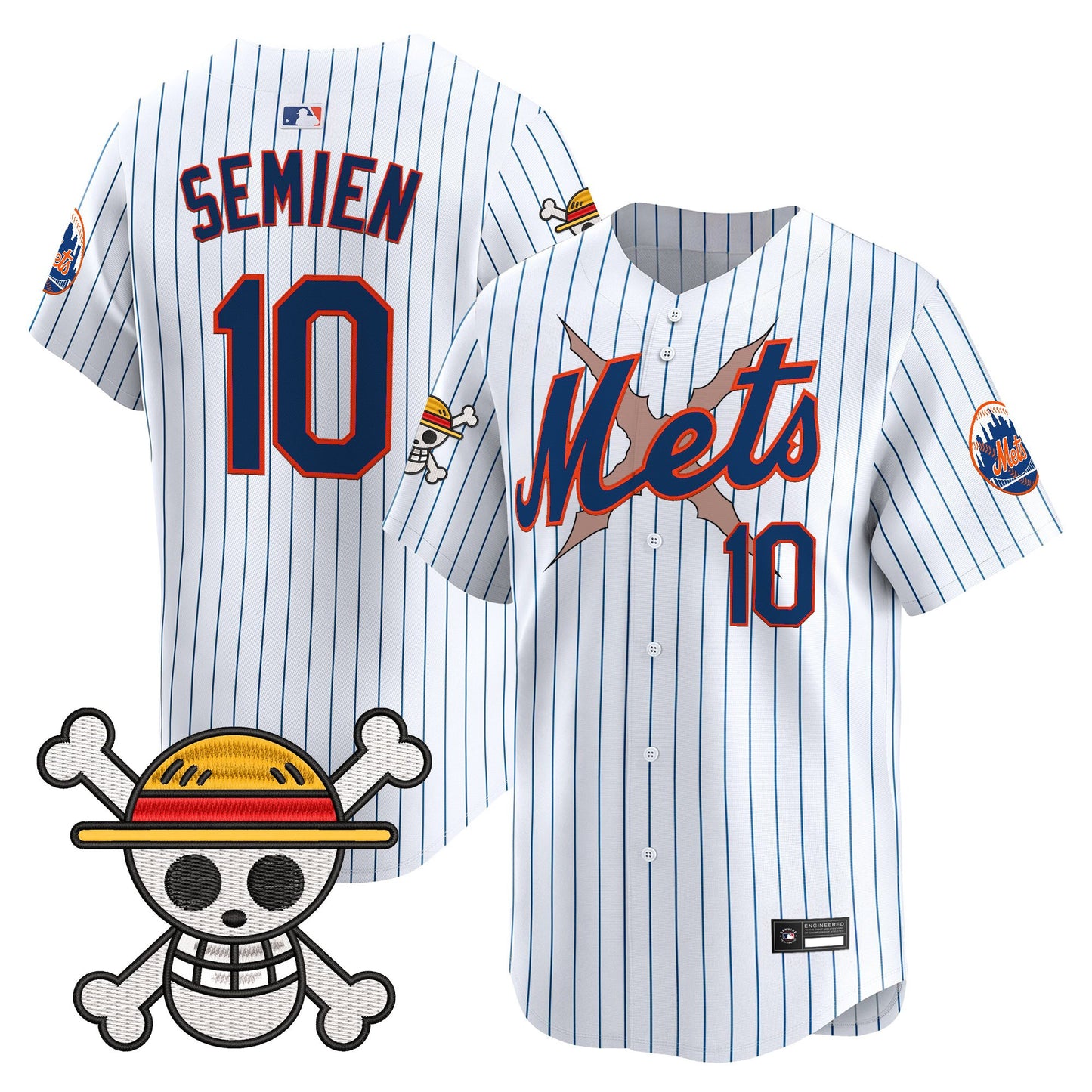 Men's New York Mets x One Piece Vapor Premier Limited Jersey - Stitched