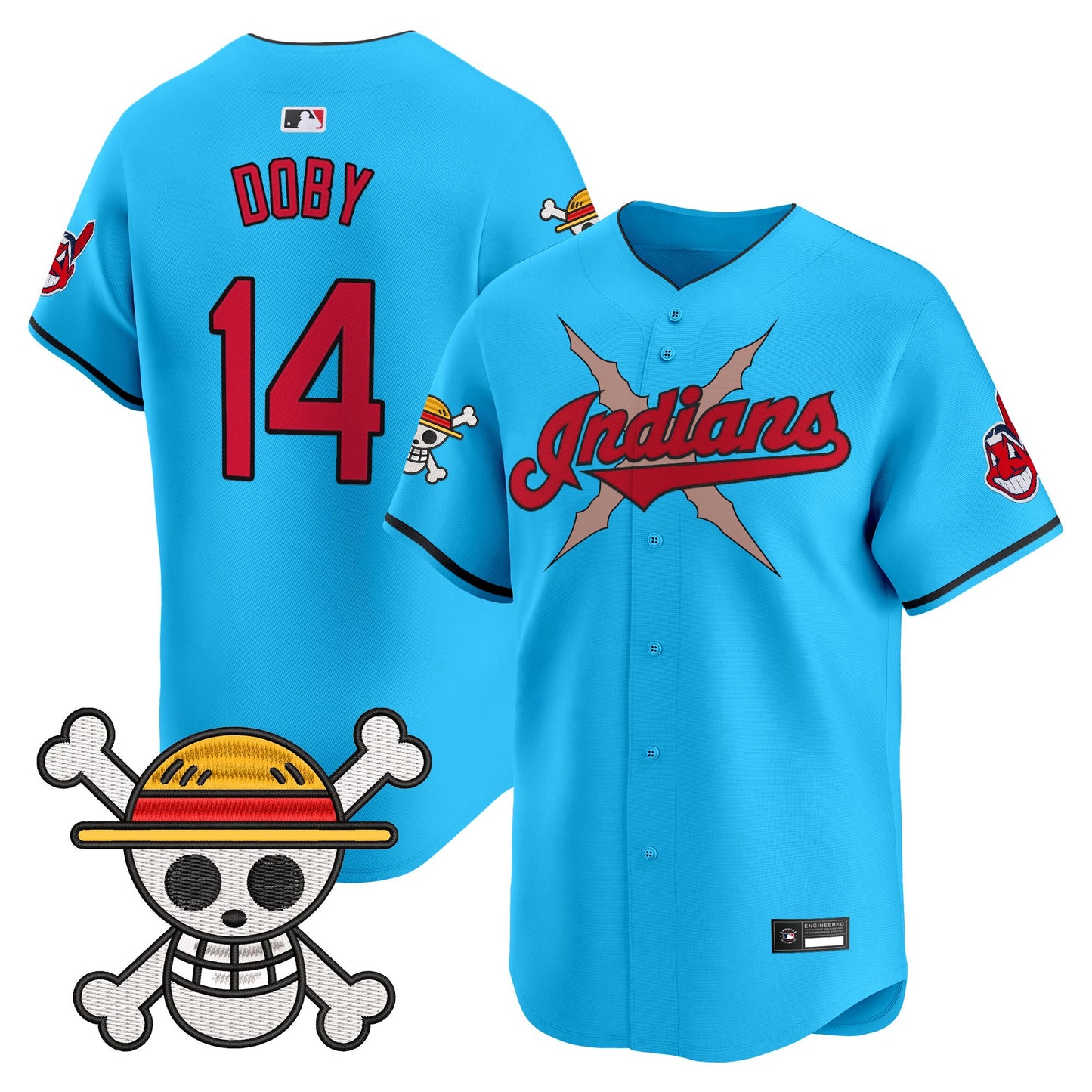 Men's Cleveland Indians x One Piece Vapor Premier Limited Jersey - Stitched